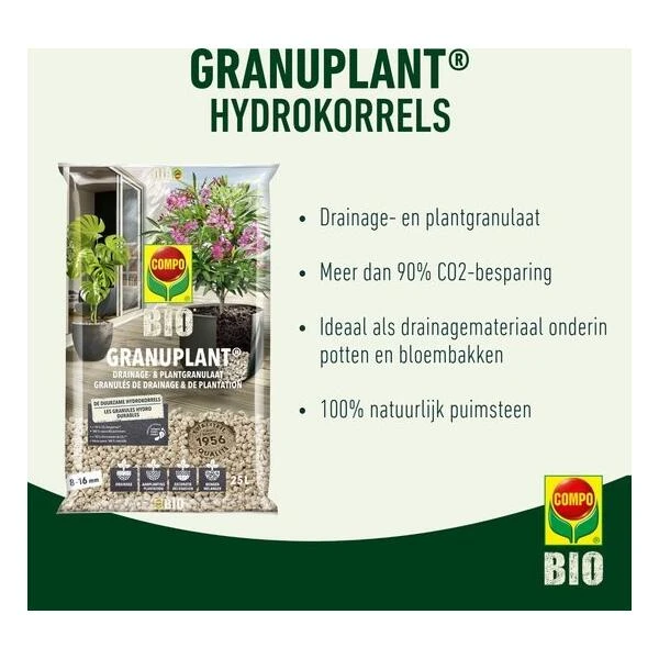 Compo Bio Granuplant Puimsteenkorrels - 25 L - Afbeelding 2