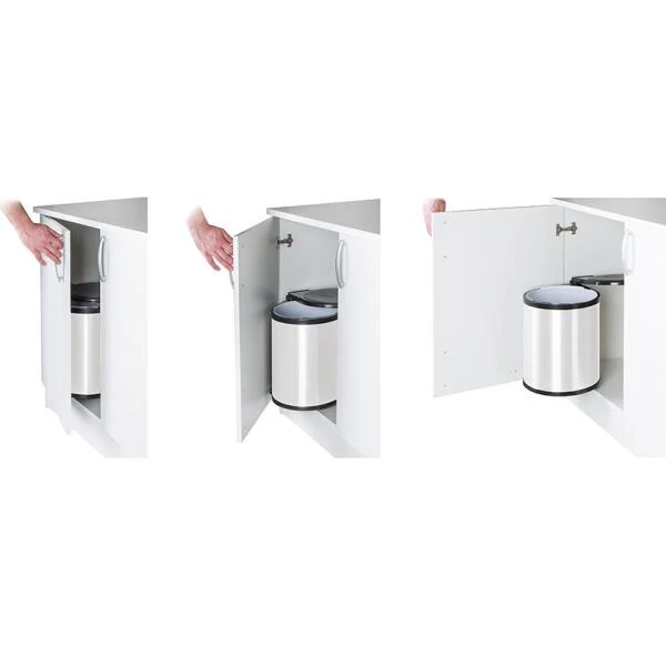 Inbouw Afvalemmer Wit 14 Liter - Afbeelding 6