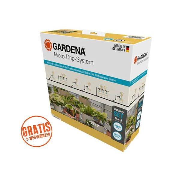 Gardena Micro-drip-bewatering Balkon Set - 15 Planten