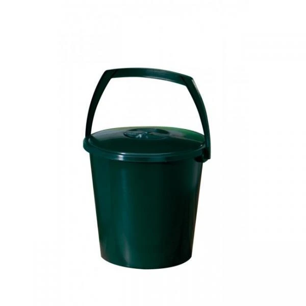 Groene Opslagemmer Met Deksel 9 Liter - Afbeelding 2