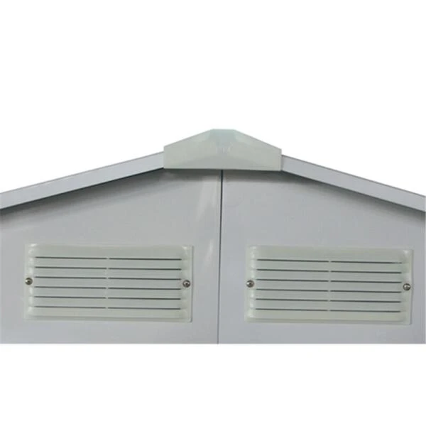 Sinolily Evan Plus E Tuinhuis Met Dubbele Schuifdeur En Raam - 8,84 M² - Grijs - Afbeelding 3