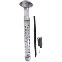 Thermometer Met Solar Lamp