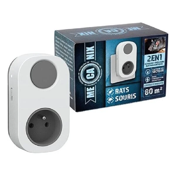 Mecanix Ultrasoon + EM Ratten En Muizen 240 V - 80 M² - Afbeelding 2