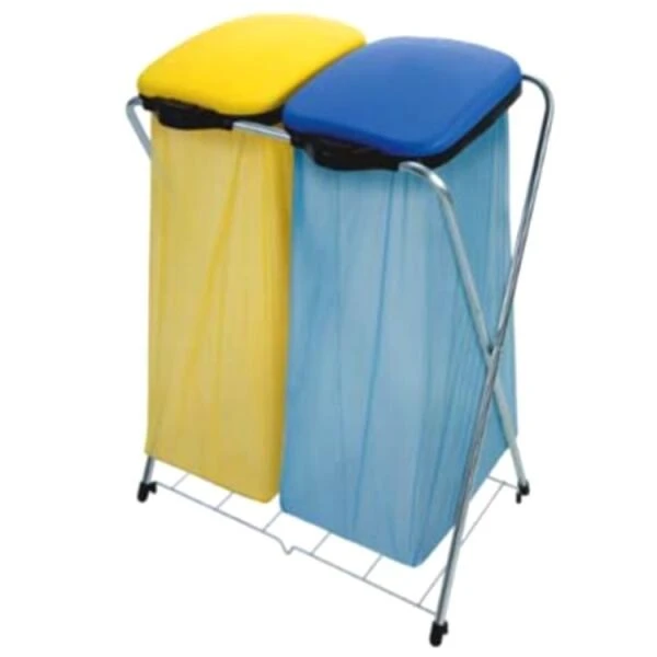 Vuilniszakhouder - 2 Deksels - Afbeelding 2